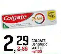 Famila Superstore COLGATE Dentifricio vari tipi offerta
