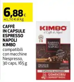 Coop Caffè in capsule espresso napoli KIMBO offerta