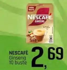 Famila Superstore NESCAFÈ Ginseng 10 buste offerta