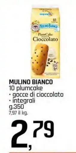 Famila Superstore MULINO BIANCO 10 plumcake gocce di cioccolato integrali offerta