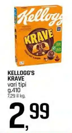 Famila Superstore KELLOGG'S KRAVE vari tipi offerta