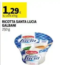 Coop Ricotta santa lucia GALBANI offerta