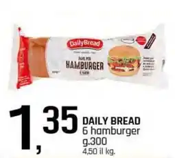 Famila Superstore DAILY BREAD 6 hamburger offerta