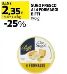 Coop Sugo fresco ai 4 formaggi BIFFI offerta