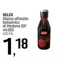 Famila Superstore SELEX Glassa all'aceto balsamico di Modena IGP offerta