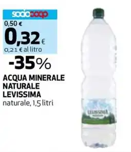 Coop Acqua minerale naturale LEVISSIMA offerta