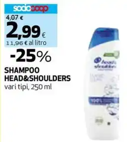 Coop Shampoo HEAD&SHOULDERS vari tipi offerta