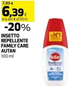 Coop Insetto repellente family care AUTAN offerta