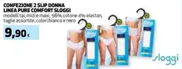 Coop Confezione 2 slip donna linea pure comfort SLOGGI offerta