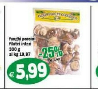 Il Castoro Supermercati Funghi porcini offerta