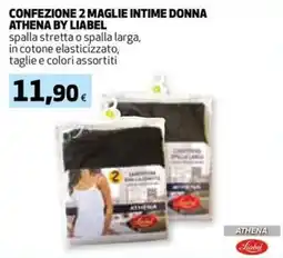 Coop Confezione 2 maglie intime donna ATHENA BY LIABEL offerta