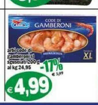 Il Castoro Supermercati Gamberi offerta