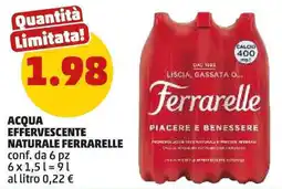 PENNY Acqua effervescente naturale FERRARELLE offerta