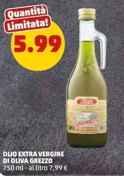 PENNY Olio extra vergine di oliva grezzo offerta