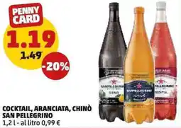 PENNY Cocktail, aranciata, chinò SAN PELLEGRINO offerta