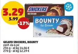 PENNY Gelato SNICKERS, BOUNTY offerta