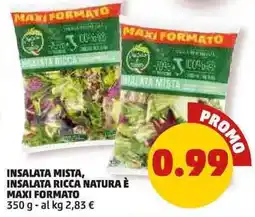 PENNY Insalata mista, insalata ricca natura è maxi formato offerta