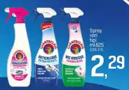 Famila Superstore CHANTECLAIR Spray vari tipi offerta