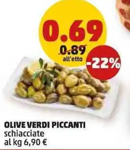 PENNY Olive verdi piccanti offerta