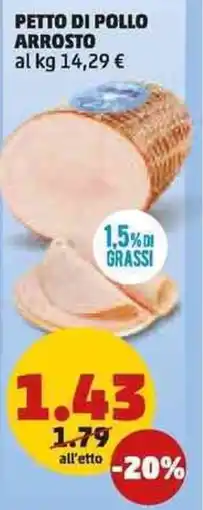 PENNY Petto di pollo arrosto Welless offerta