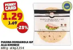 PENNY Piadina romagnola IGP alla riminese CUOR DI TERRA offerta