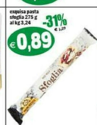 Il Castoro Supermercati Pasta sfoglia offerta