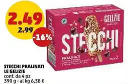 PENNY Stecchi pralinati LE GELIZIE offerta