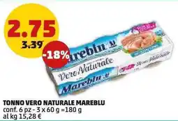 PENNY Tonno vero naturale MAREBLU offerta
