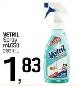 Famila Superstore VETRIL Spray offerta