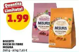 PENNY Biscotti ricchi di fibre MISURA offerta