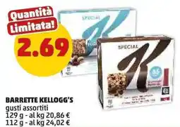 PENNY Barrette KELLOGG'S gusti assortiti offerta