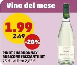 PENNY Pinot chardonnay rubicone frizzante IGT offerta