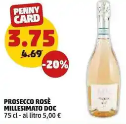 PENNY Prosecco rosè MILLESIMATO DOC offerta