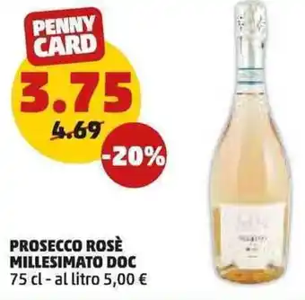 PENNY Prosecco rosè MILLESIMATO DOC offerta