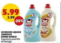 PENNY Detersivo liquido lavatrice OMINO BIANCO offerta