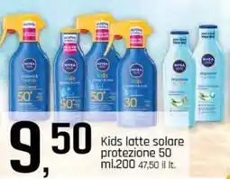 Famila Superstore NIVEA Kids latte solare protezione 50 offerta