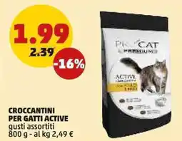 PENNY Croccantini per gatti active gusti assortiti offerta