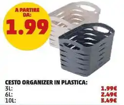 PENNY Cesto organizer in plastica offerta