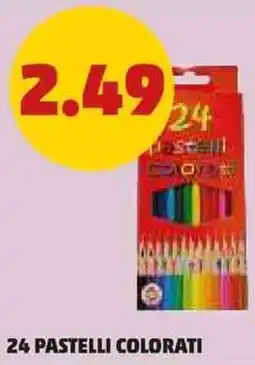 PENNY 24 pastelli colorati offerta