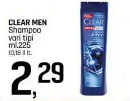 Famila Superstore CLEAR MEN Shampoo vari tipi offerta