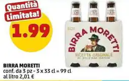 PENNY Birra MORETTI offerta