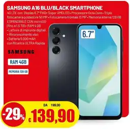 Famila Samsung A16 blu/black smartphone offerta
