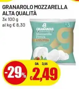 Famila Granarolo mozzarella alta qualità offerta