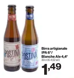 In'S Mercato Birra artigianale IPA 6°/ Blanche Ale 4,4° offerta