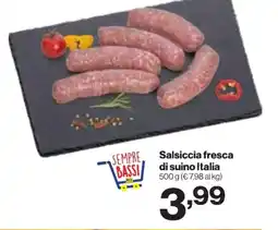 In'S Mercato Salsiccia fresca di suino Italia offerta