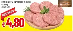 Famila Fior di scelta hamburger di suino offerta