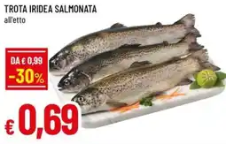 Famila Trota iridea salmonata offerta