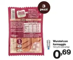 In'S Mercato Wurstel con formaggio offerta