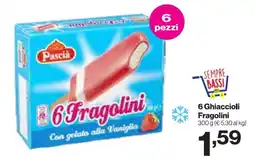 In'S Mercato 6 Ghiaccioli Fragolini offerta