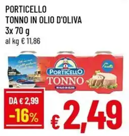 Famila Porticello tonno in olio d'oliva offerta